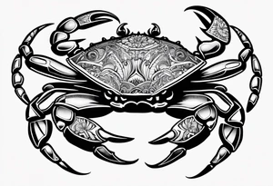 Crabs chicano tattoo idea
