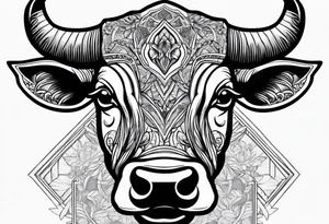 Cigars, booze, bull fighting tattoo idea