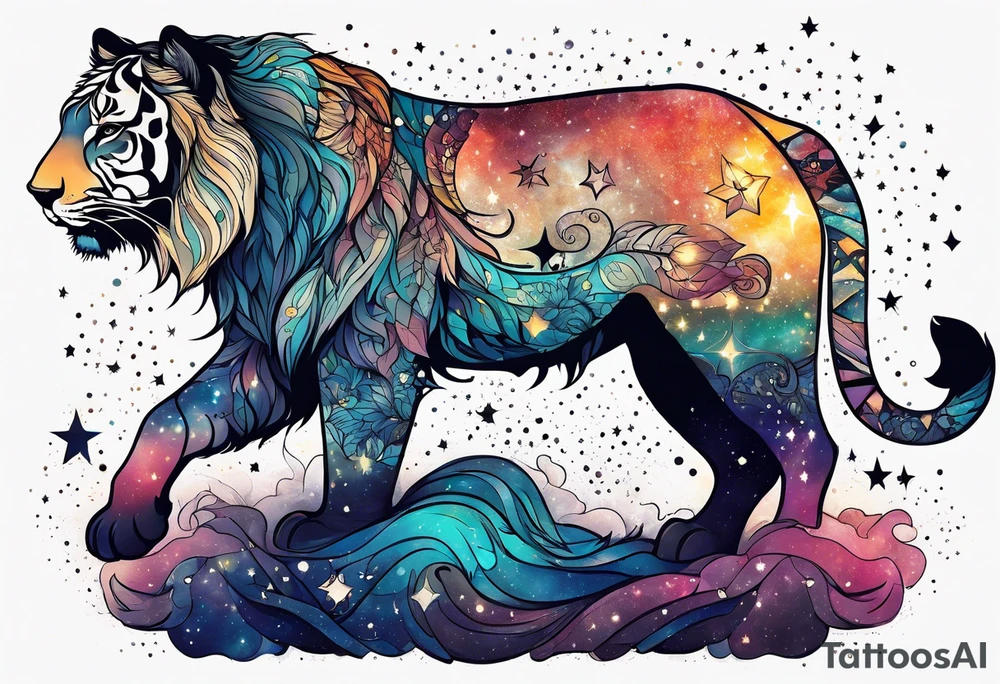Constellation, animal tattoo idea