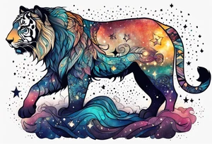 Constellation, animal tattoo idea