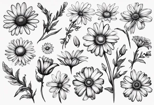 Daisy for couple tattoo idea