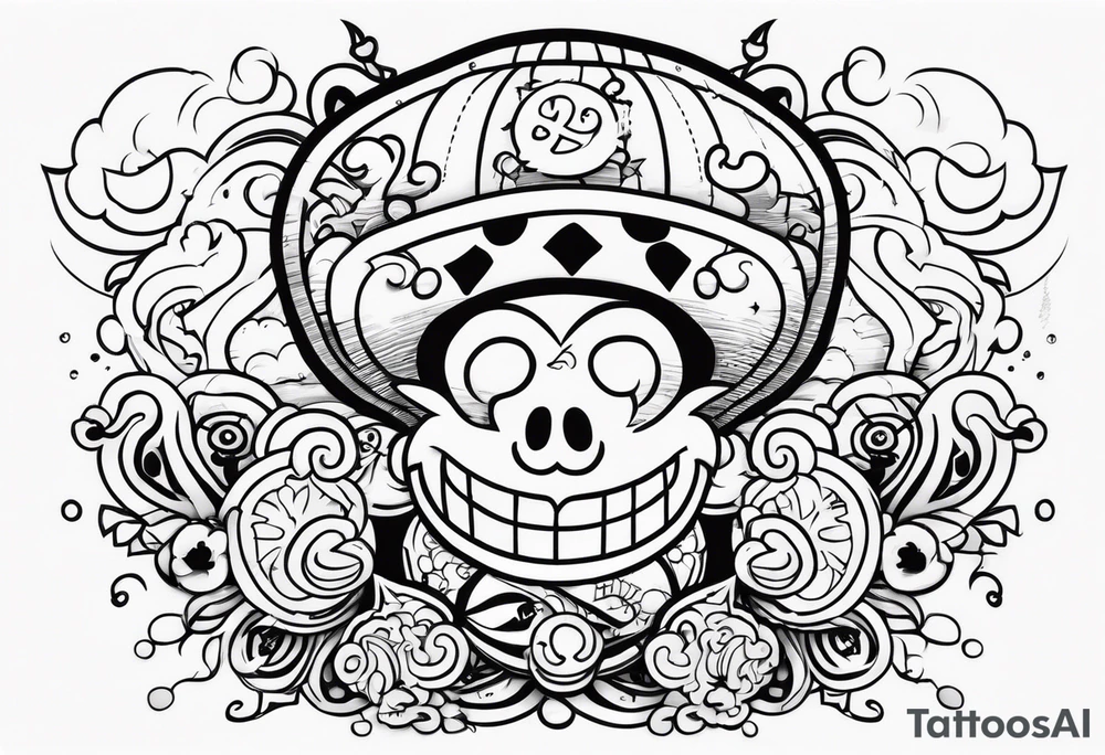 one piece style tattoo tattoo idea