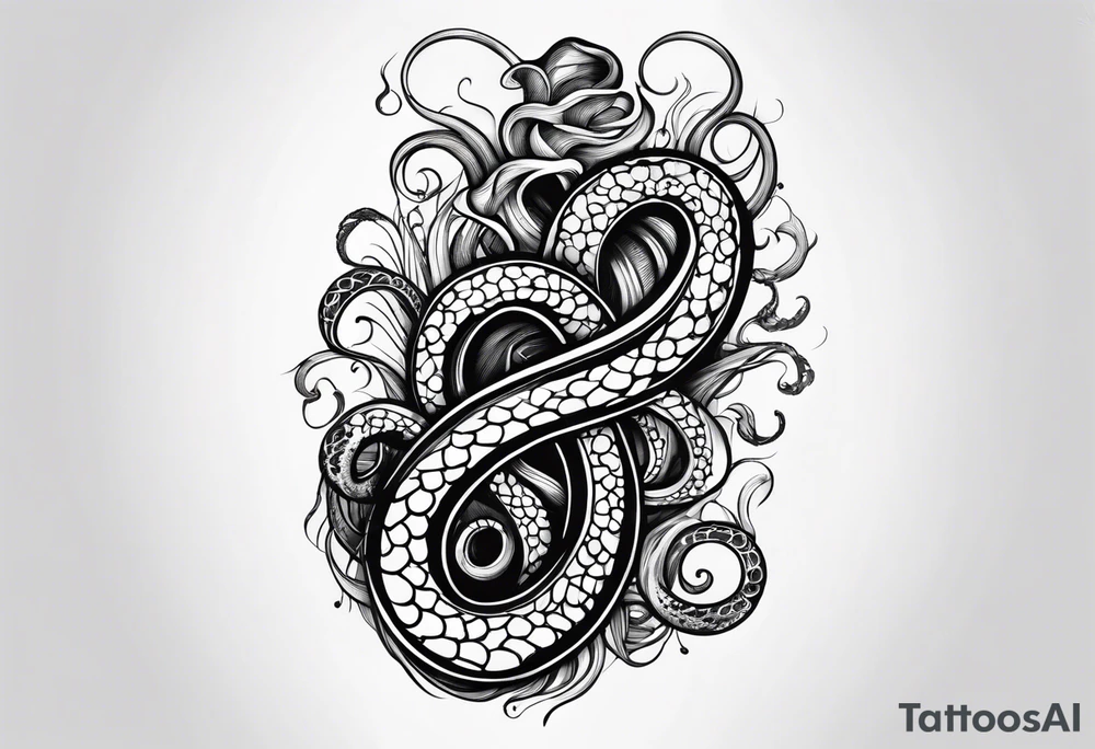 tentacles smoking a joint tattoo idea