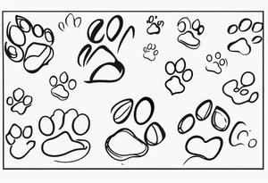 paw prints tattoo idea