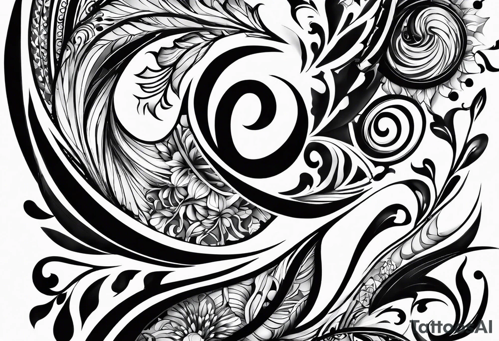 Masoud name design tattoo idea