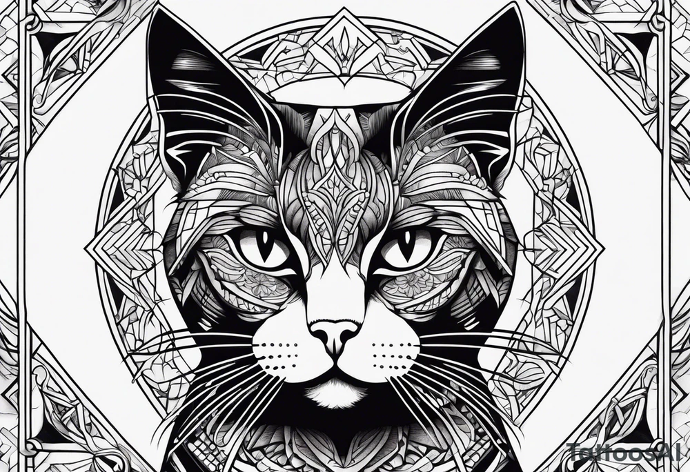 Black Cat tattoo idea