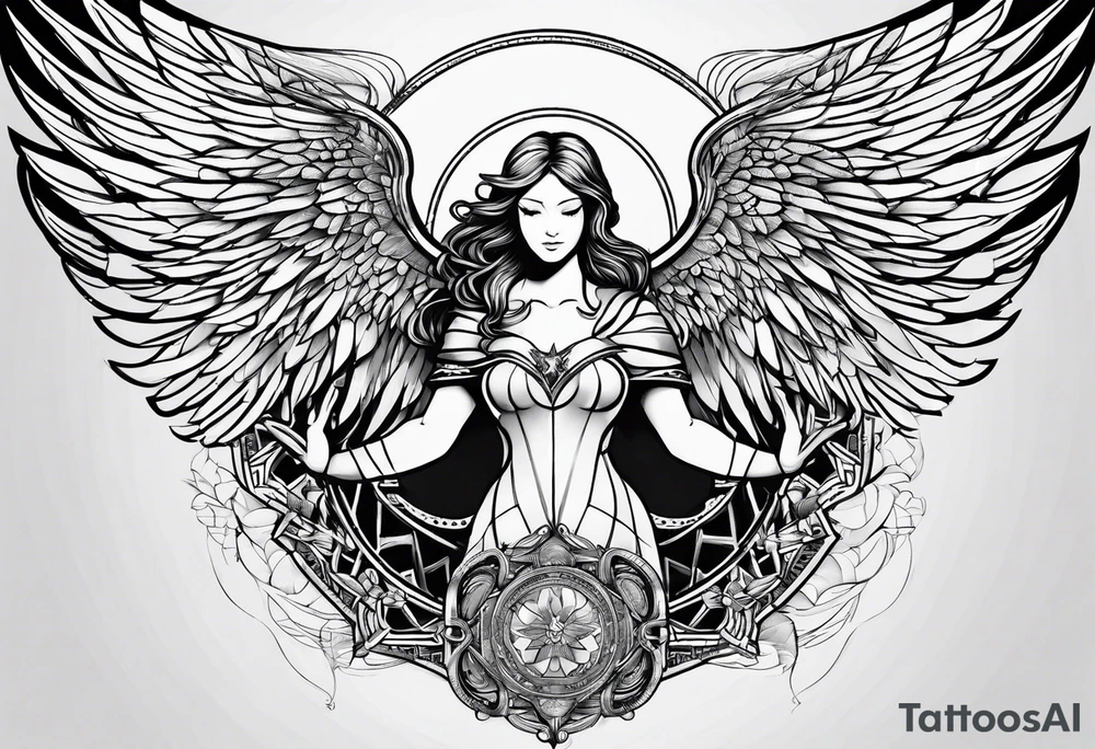arc angel michael tattoo idea