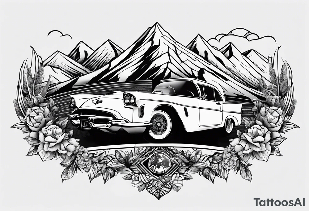 Something that describes a love for travel simple tattoo idea