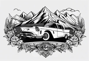 Something that describes a love for travel simple tattoo idea