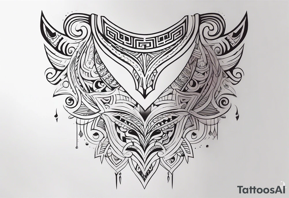 maori neck  tattoo tattoo idea