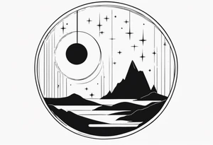 A certain kind of darkness is needed to see the stars, text, circle tattoo idea