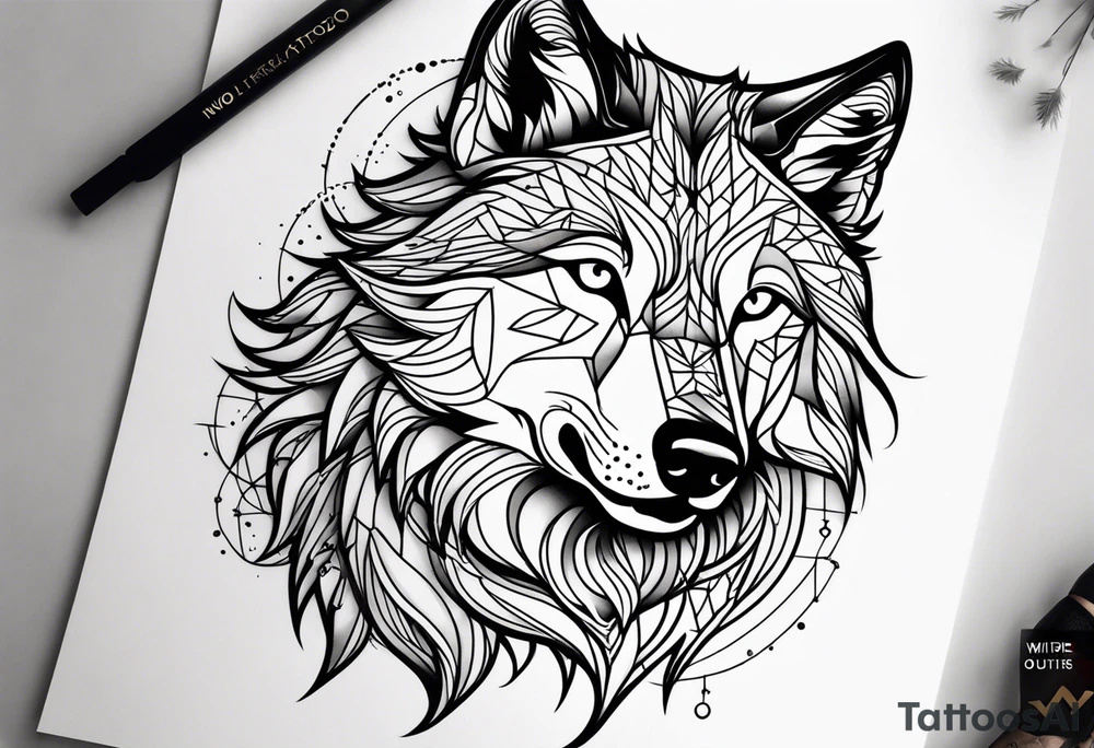 Wolf tattoo tattoo idea