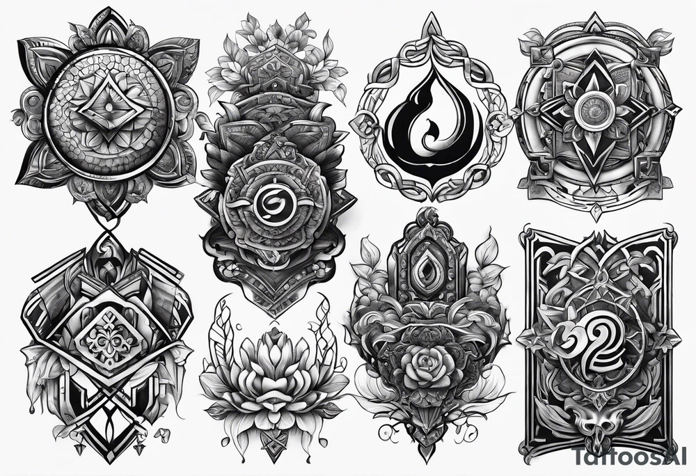 Alone symbols tattoo idea