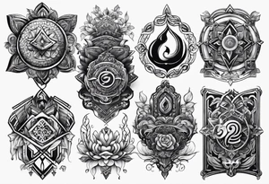 Alone symbols tattoo idea