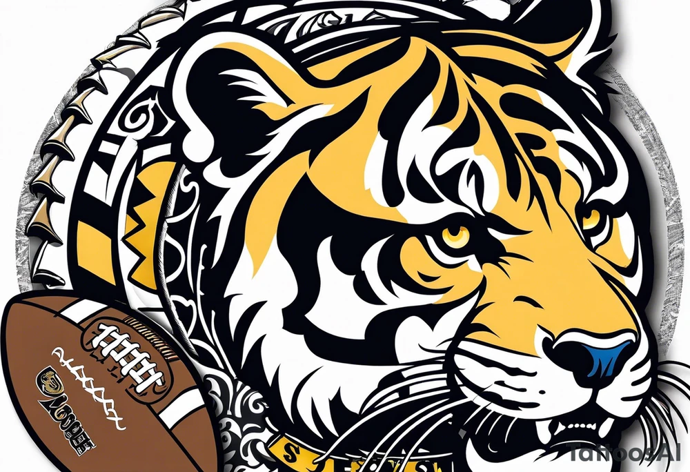 Missouri tigers football with Italian heritage and Motown music tattoo idea