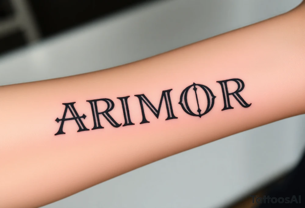 ARMOR tattoo idea