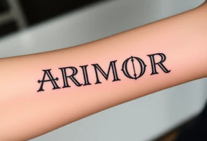 ARMOR tattoo idea