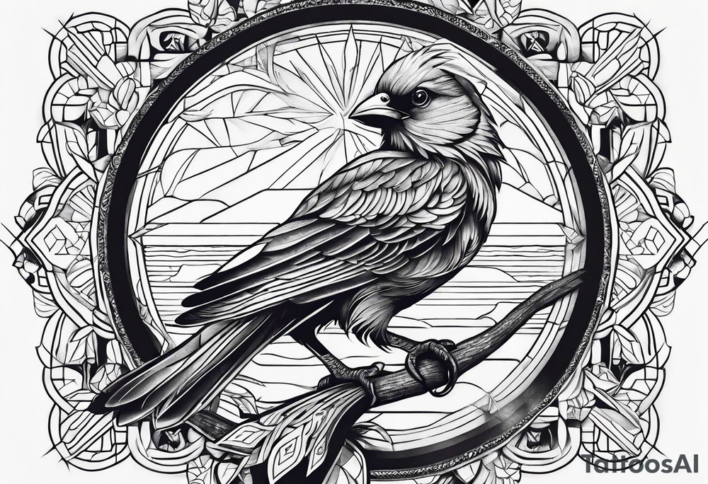 Birdoak tattoo idea