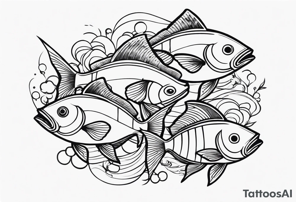 fishes irezumi tattoo idea