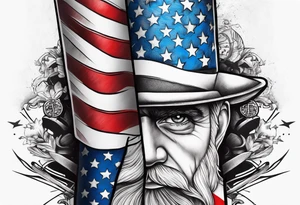 A patriotic forearm tattoo tattoo idea