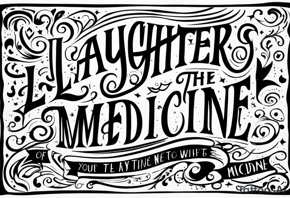 Laughter is the best medicine. tattoo idea