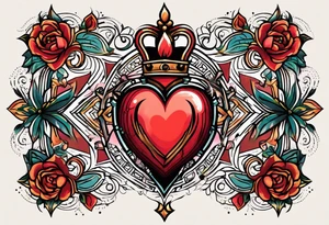 sacred heart vintage traditional tattoo tattoo idea