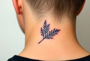 woven palm leaves tattoo idea