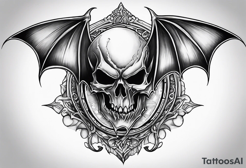 Avenged sevenfold death bat tattoo idea