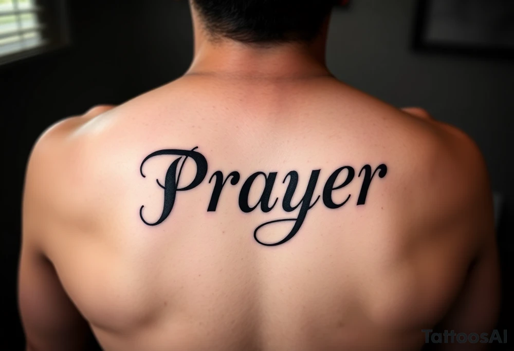 Prayer tattoo idea