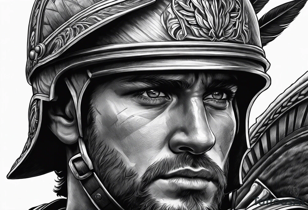 micro realism roman soldier roman art oscar akermo tattoo idea