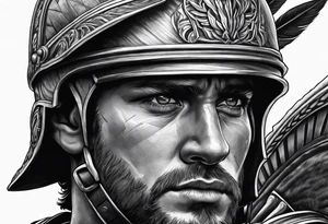 micro realism roman soldier roman art oscar akermo tattoo idea