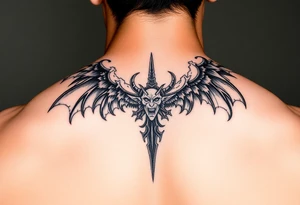 Ángel vs demons tattoo idea