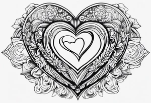 Amor fati with a heart tattoo idea