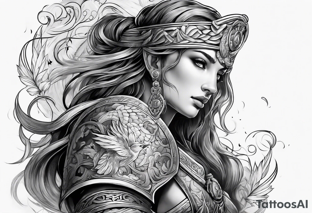 Greek mythology sleeve tattoo idea
