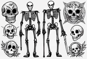 jack skeleton tattoo idea