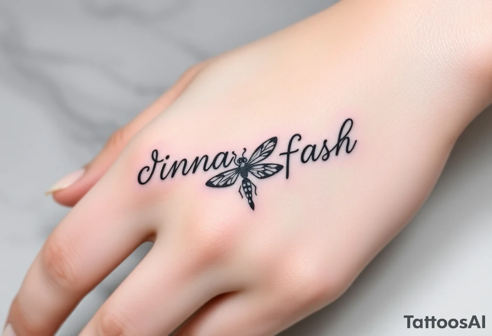 Dinna fash dragon fly celtique whit flower tattoo idea