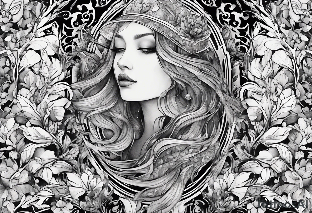 smoke pattern tattoo idea