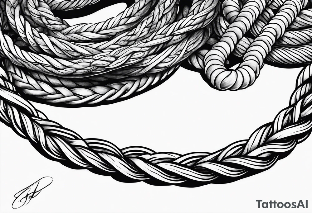 Sea ropes on bits tattoo idea