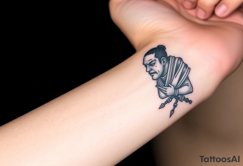 African Warrior and Monk tattoo idea