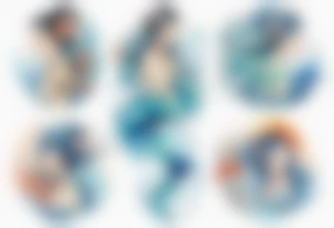 a woman made of the ocean tattoo idea