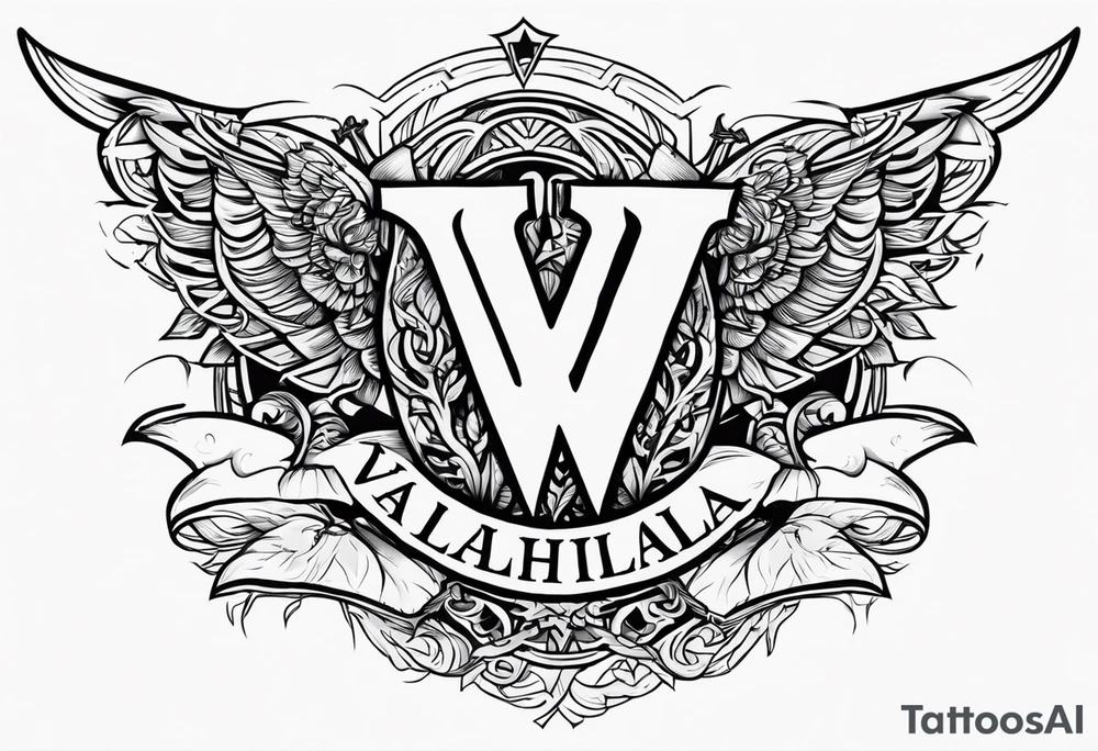 Victory or valhalla tattoo idea
