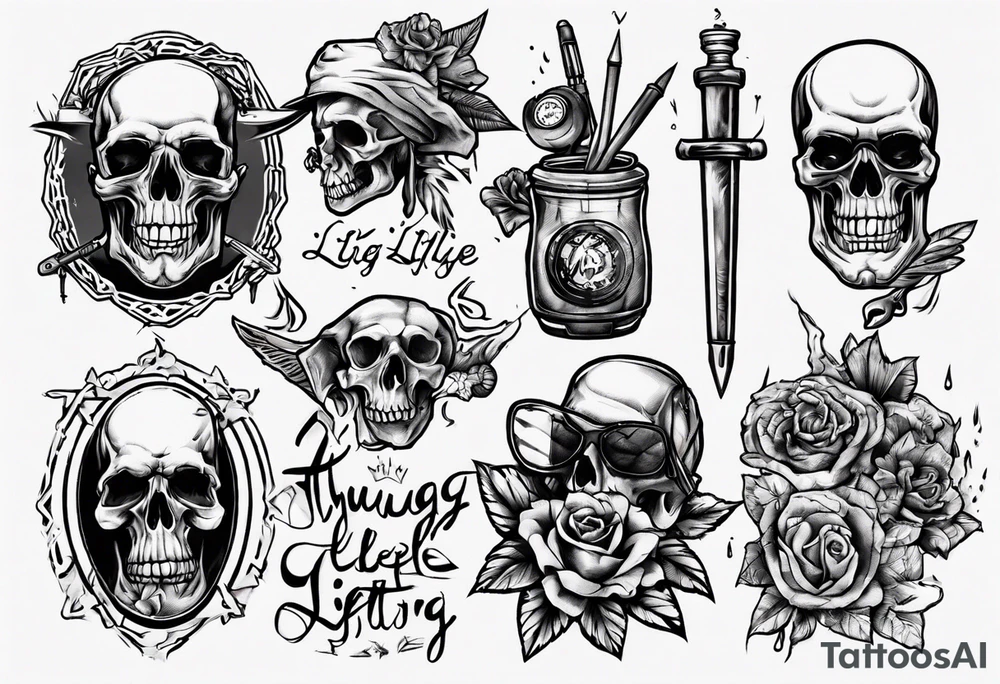 thug lifestyle tattoo idea