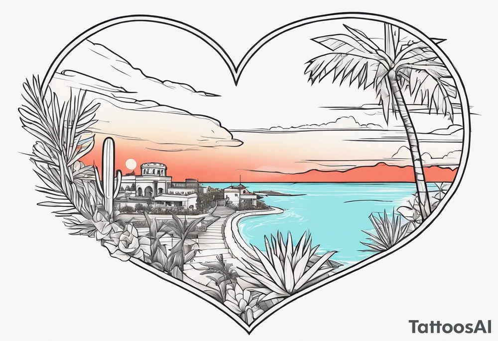 Cuba & Arizona 
 inside a heart tattoo idea