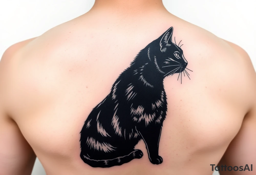 Black Cat tattoo idea
