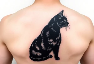 Black Cat tattoo idea