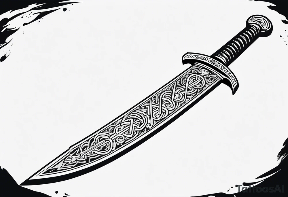 Viking sword Valhalla tattoo idea