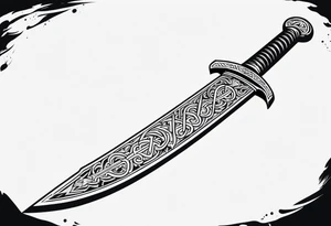 Viking sword Valhalla tattoo idea