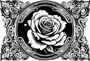 Cross that says know your worth as well as my dads birthday the 30th of August 1966 and a rose tattoo idea