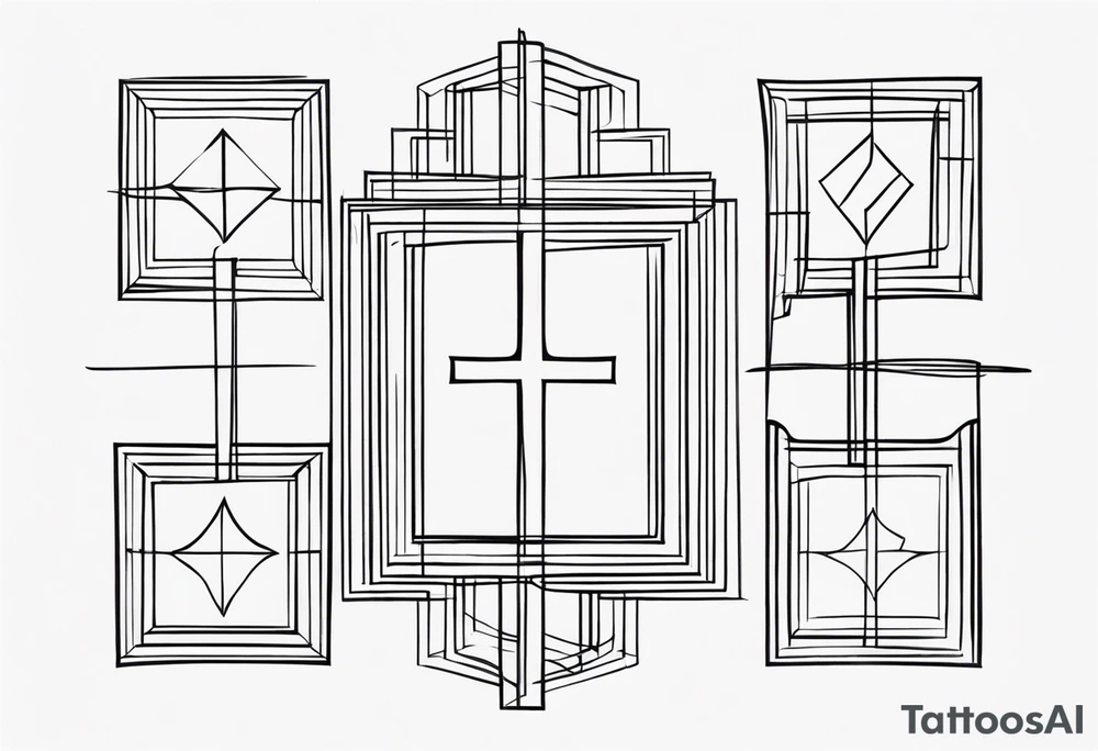 cross tattoo idea