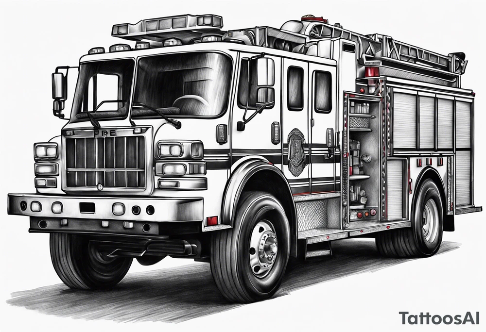 Fire truck tattoo idea